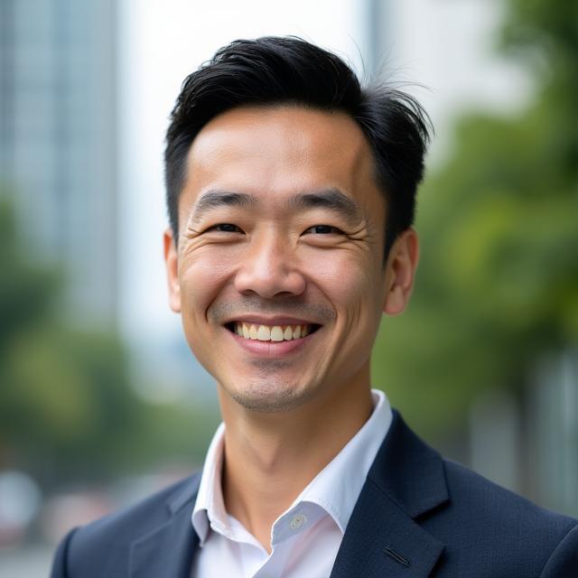 Professional headshot of David Goh, a certified scent work instructor